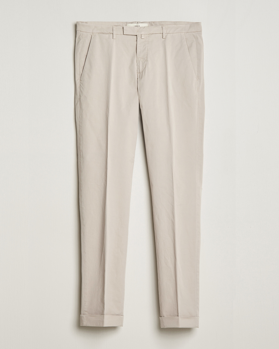 Herre | Bukser | Briglia 1949 | Slim Fit Cotton Stretch Chinos Beige