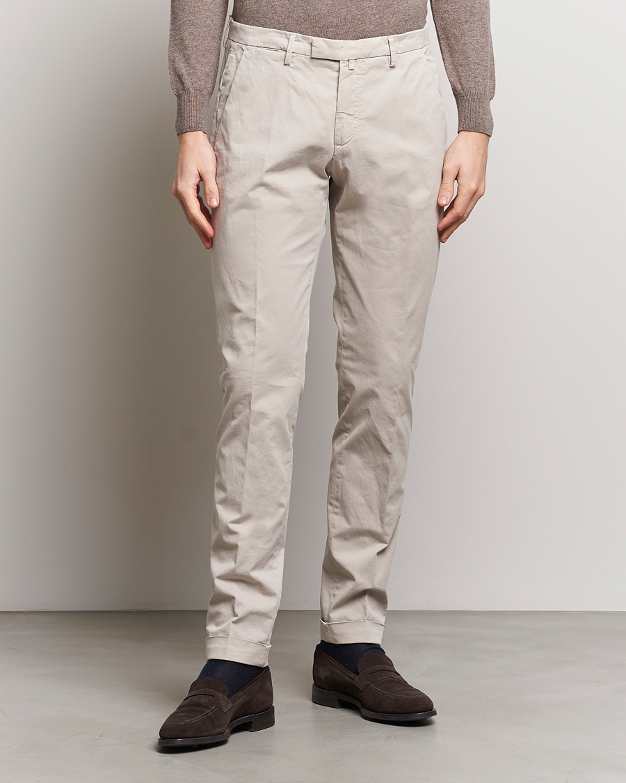 Herre | Afdelinger | Briglia 1949 | Slim Fit Cotton Stretch Chinos Beige