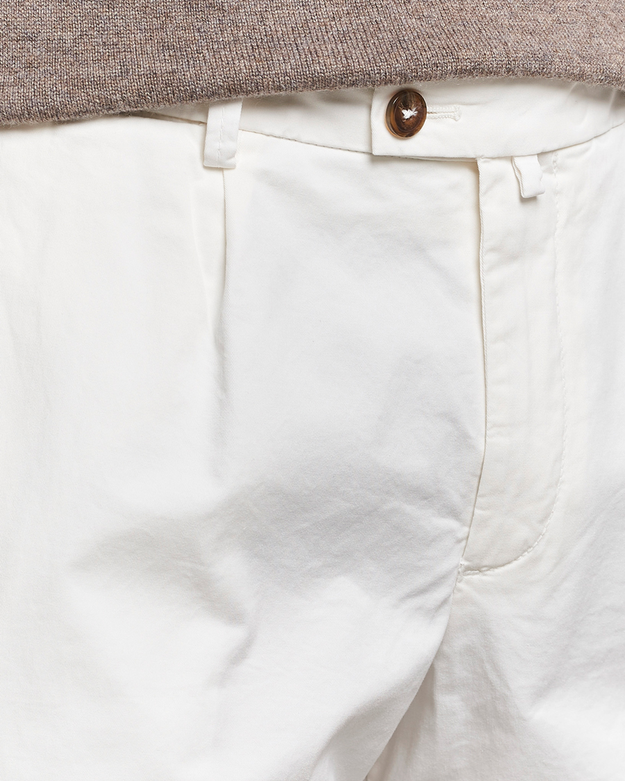 Herre | Shorts | Briglia 1949 | Pleated Cotton Shorts White