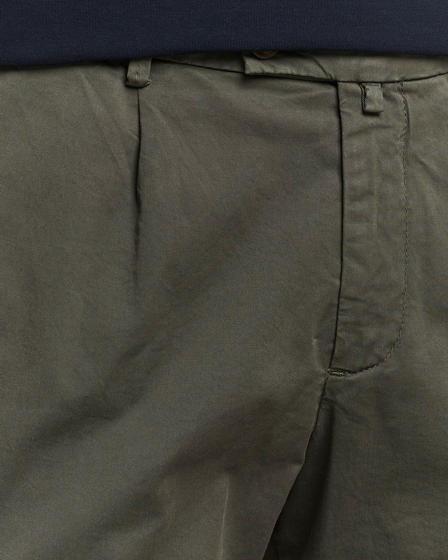 Herre | Shorts | Briglia 1949 | Pleated Cotton Shorts Olive