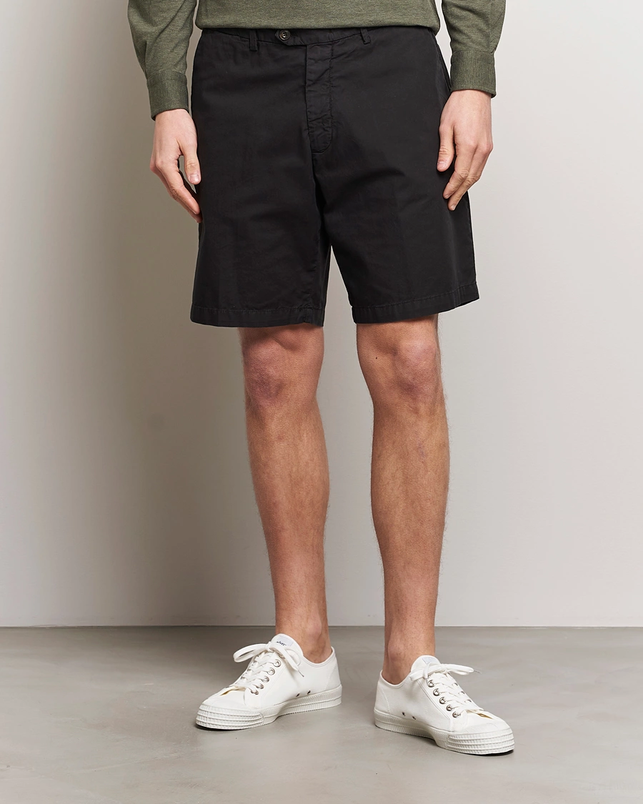 Herre | Chino shorts | Briglia 1949 | Easy Fit Cotton Shorts Black