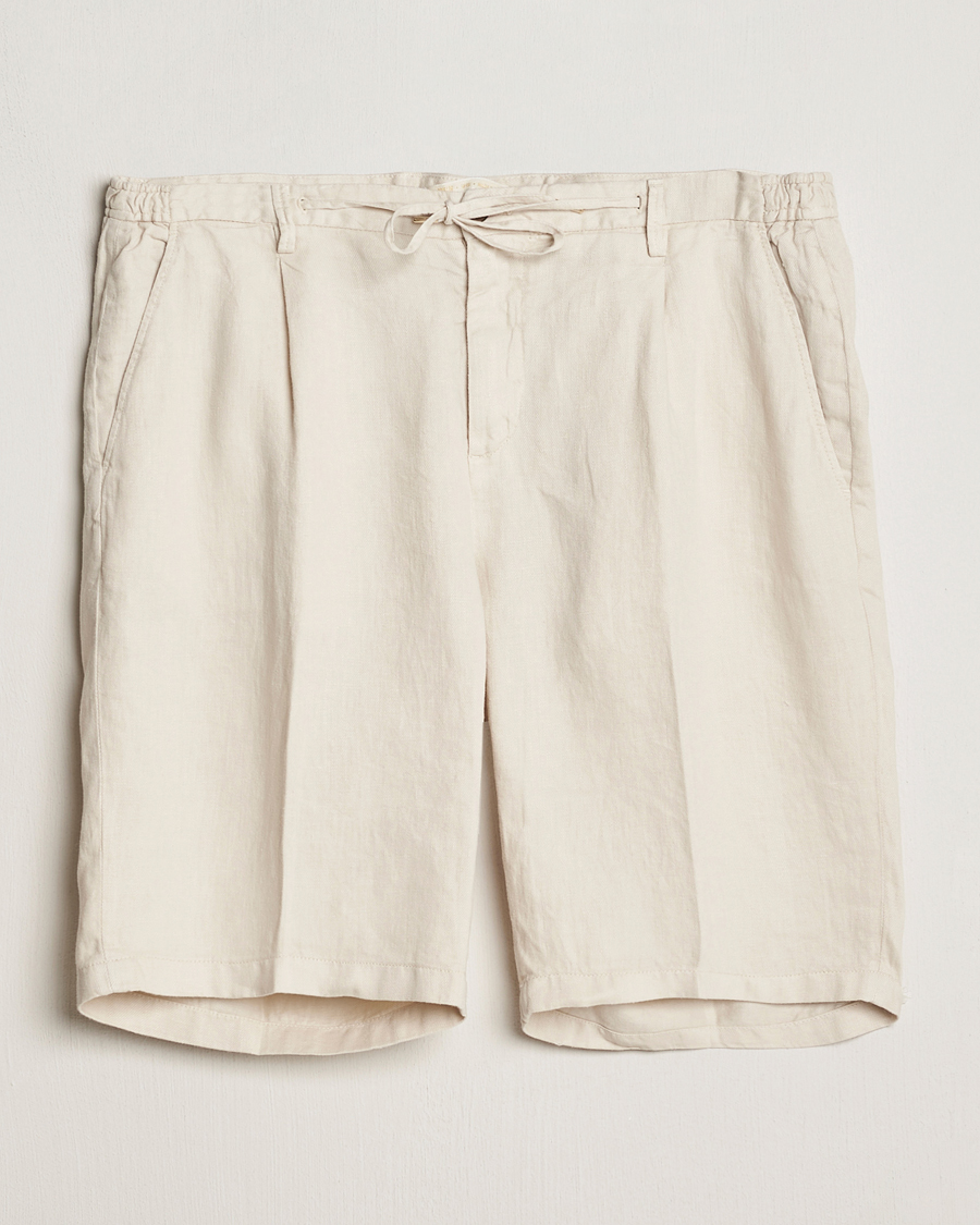 Herre | Shorts | Briglia 1949 | Easy Fit Linen Shorts Off White