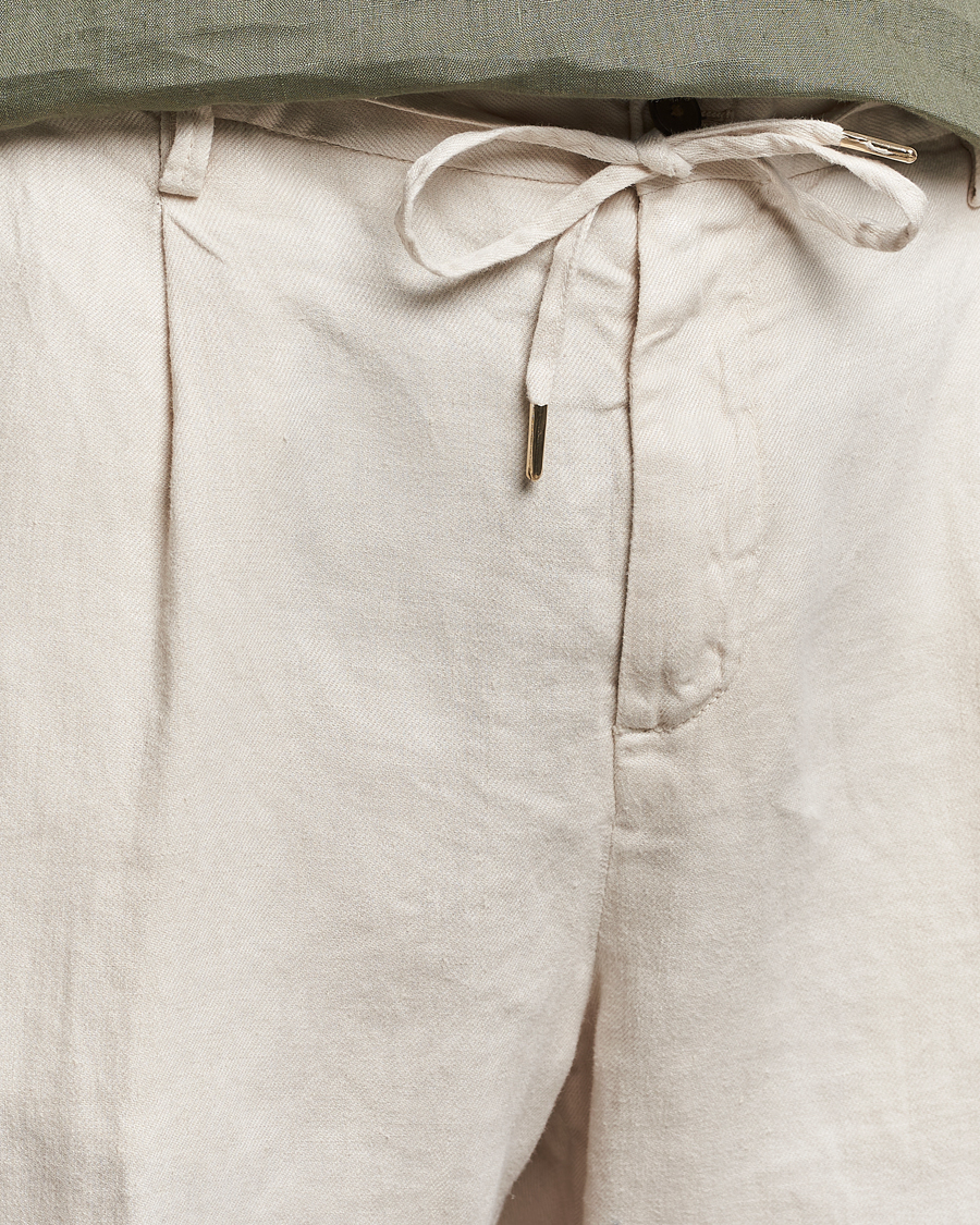 Herre | Shorts | Briglia 1949 | Easy Fit Linen Shorts Off White