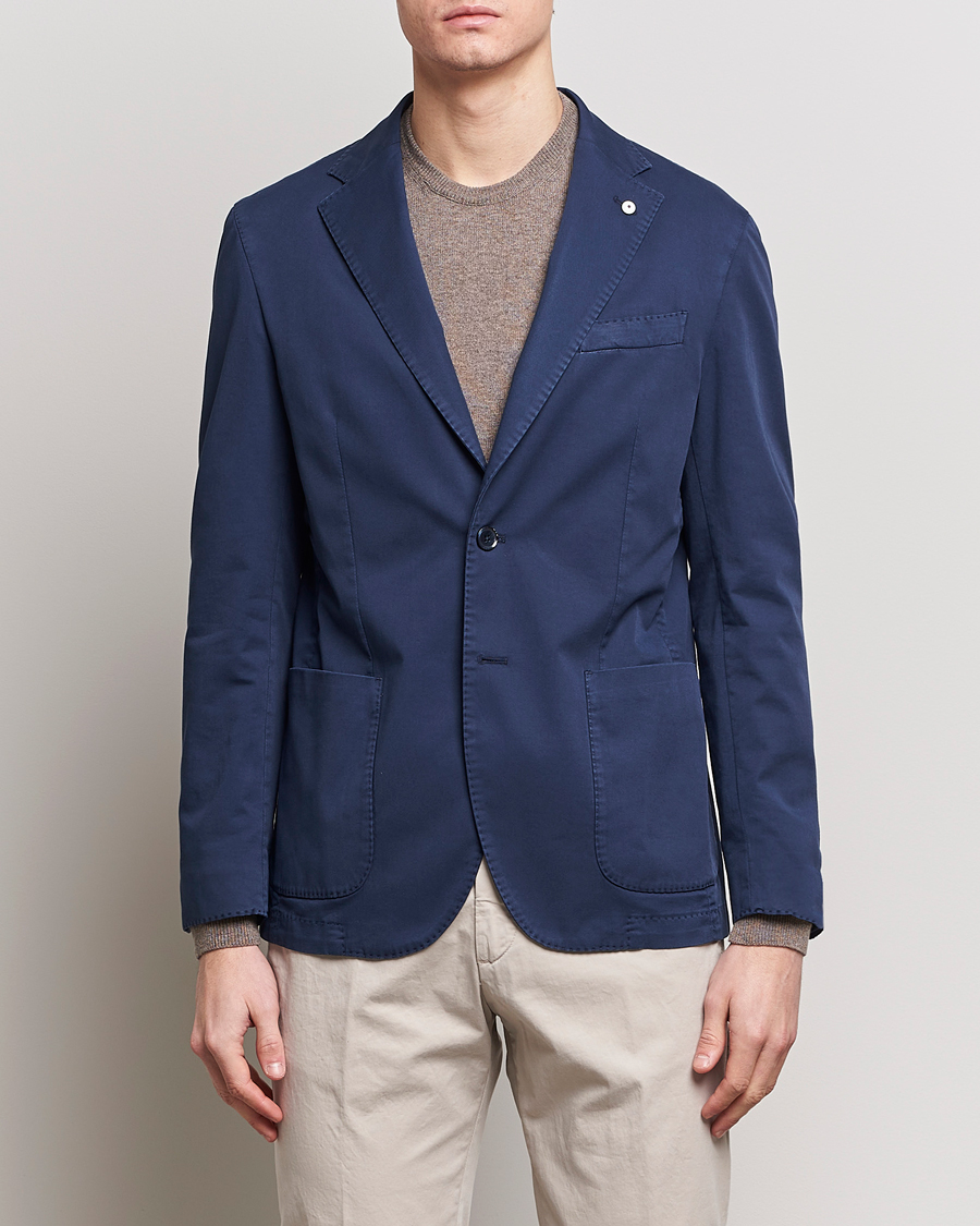 Herre | Tøj | L.B.M. 1911 | Jack Regular Fit Cotton Stretch Blazer Navy