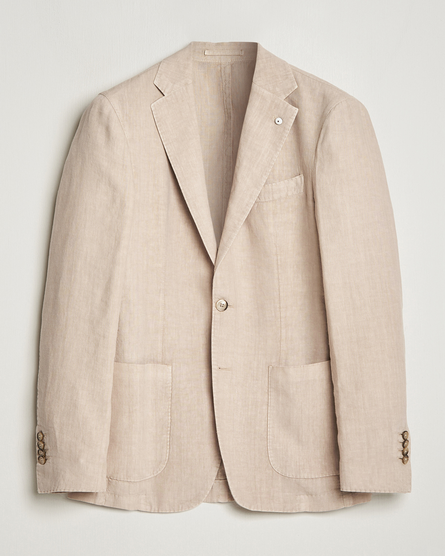 Herre | Blazere & jakker | L.B.M. 1911 | Jack Regular Fit Linen Blazer Sand
