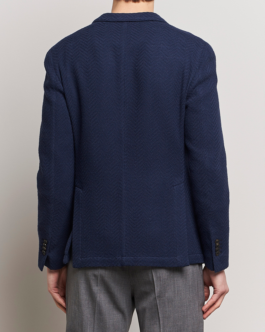 Herre | Blazere & jakker | L.B.M. 1911 | Double Breasted Jersey Punto Blazer Navy