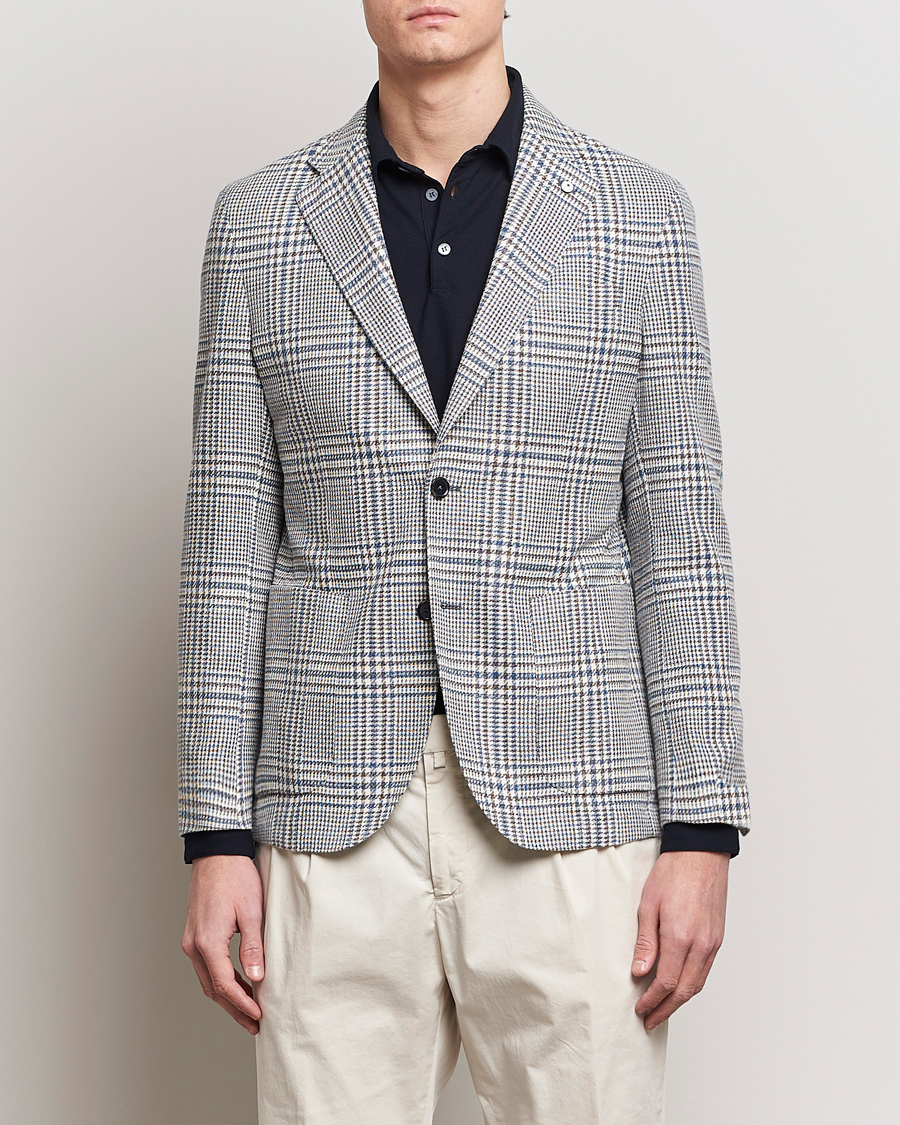 Herre | Afdelinger | L.B.M. 1911 | Checked Cotton Blazer Navy/Brown