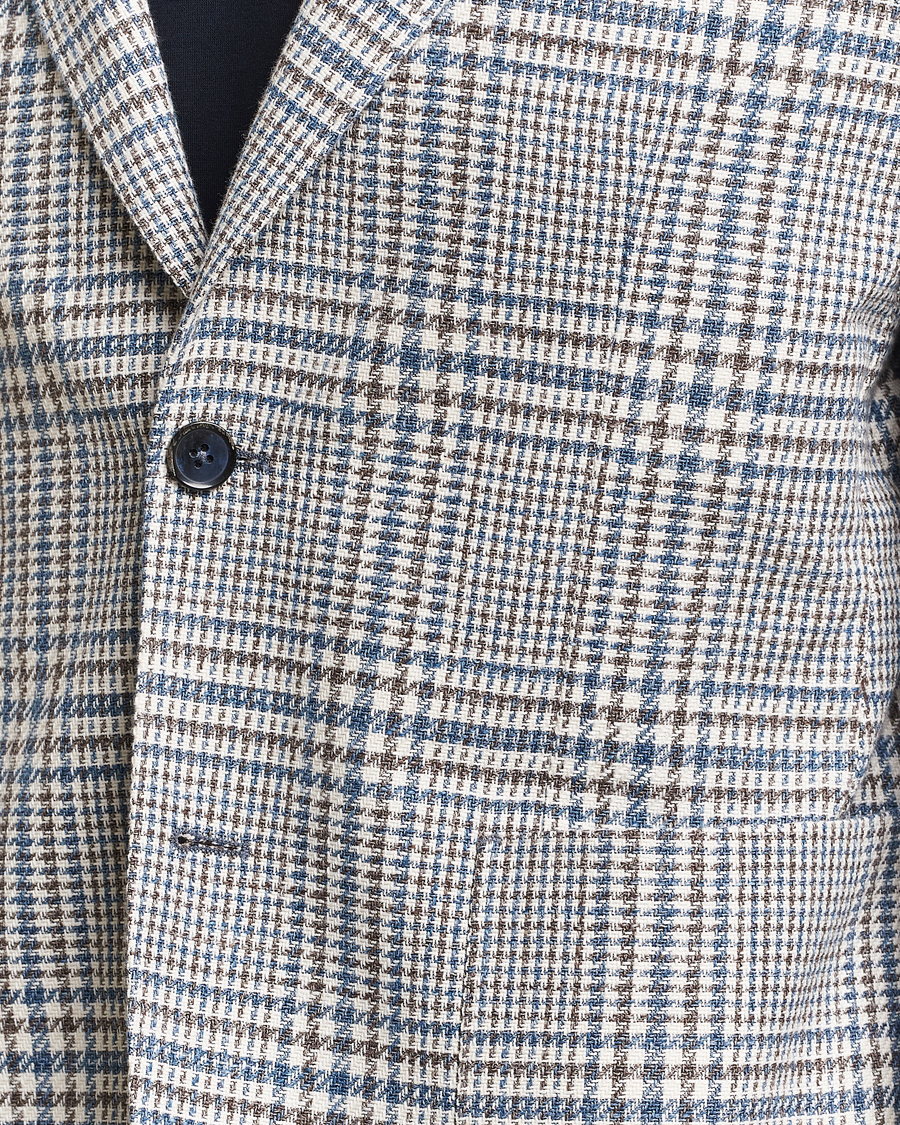 Herre | Blazere & jakker | L.B.M. 1911 | Checked Cotton Blazer Navy/Brown