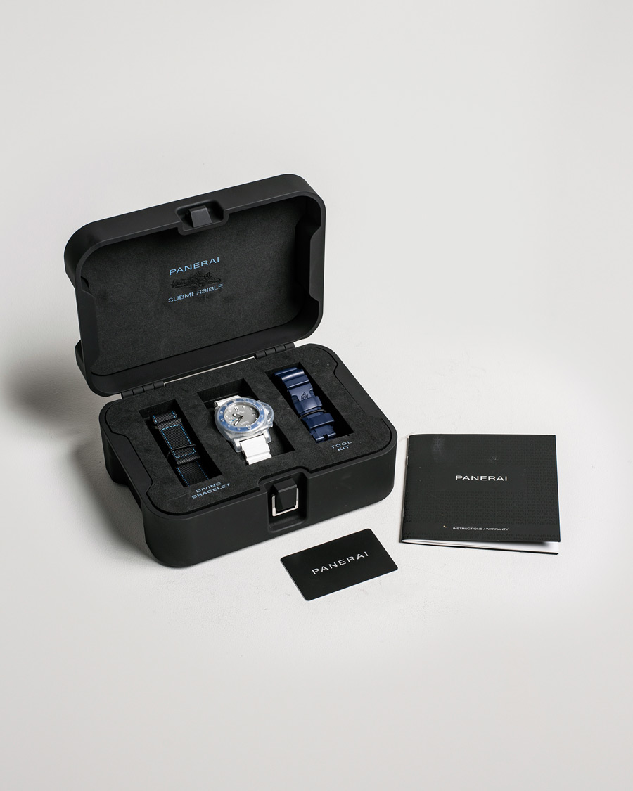 Herre | Panerai Pre-Owned Luminor Submersible PAM 00959 Silver | Panerai Pre-Owned | Luminor Submersible PAM 00959 Silver