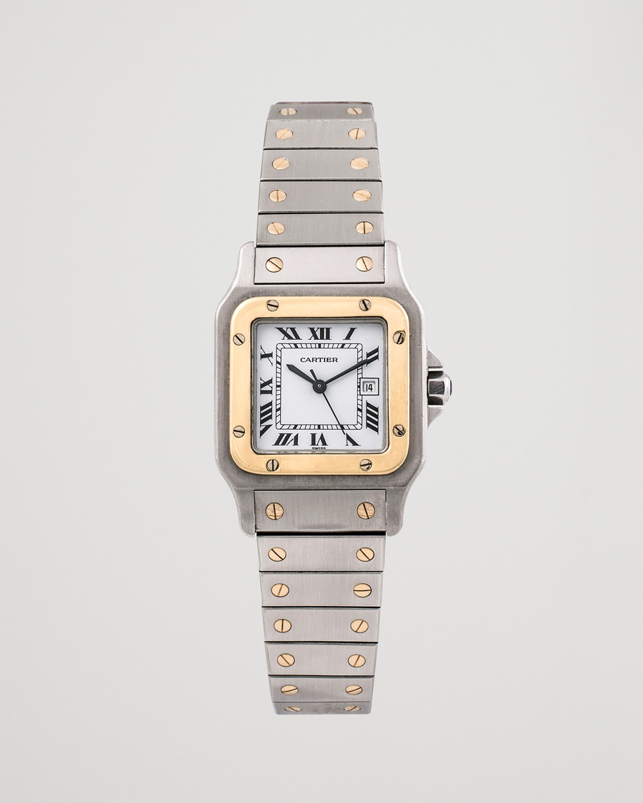 Herre | Cartier Pre-Owned Santos Galbée 2961 Silver | Cartier Pre-Owned | Santos Galbée 2961 Silver