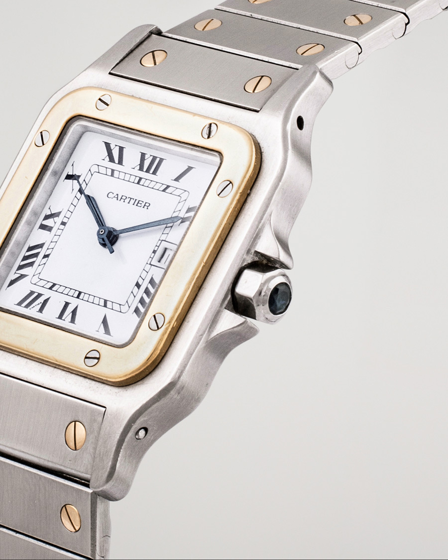 Herre | Cartier Pre-Owned Santos Galbée 2961 Silver | Cartier Pre-Owned | Santos Galbée 2961 Silver