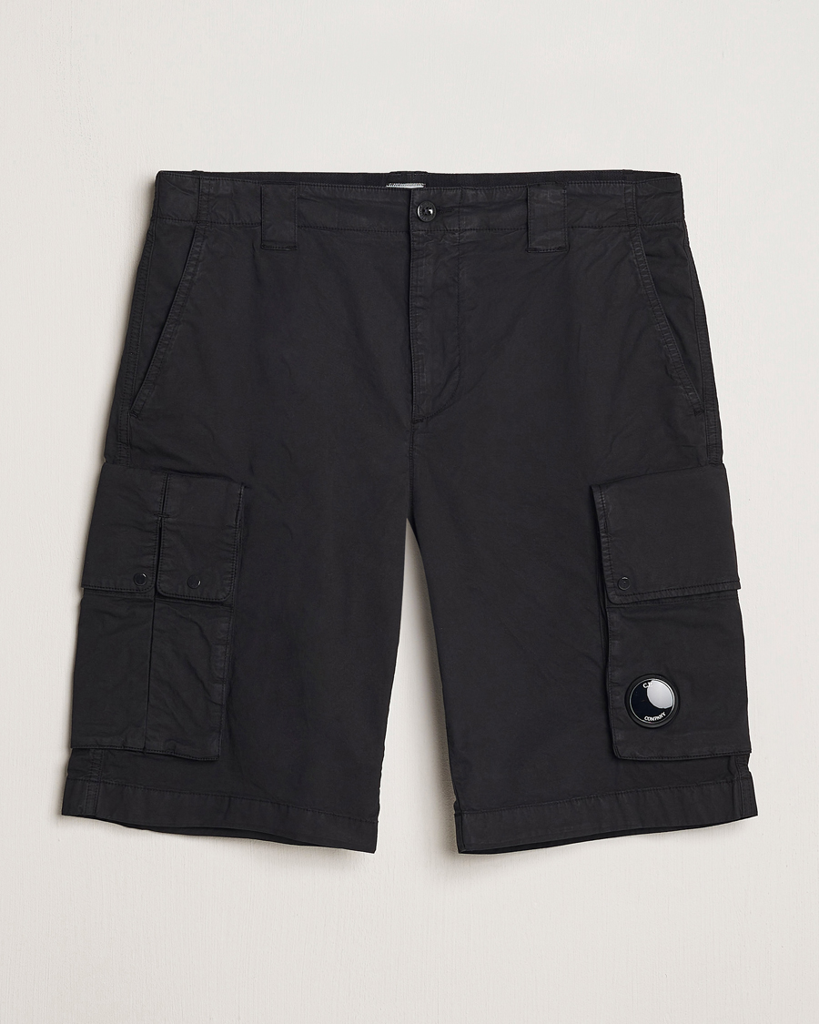 Herre | Shorts | C.P. Company | Twill Stretch Cargo Shorts Black