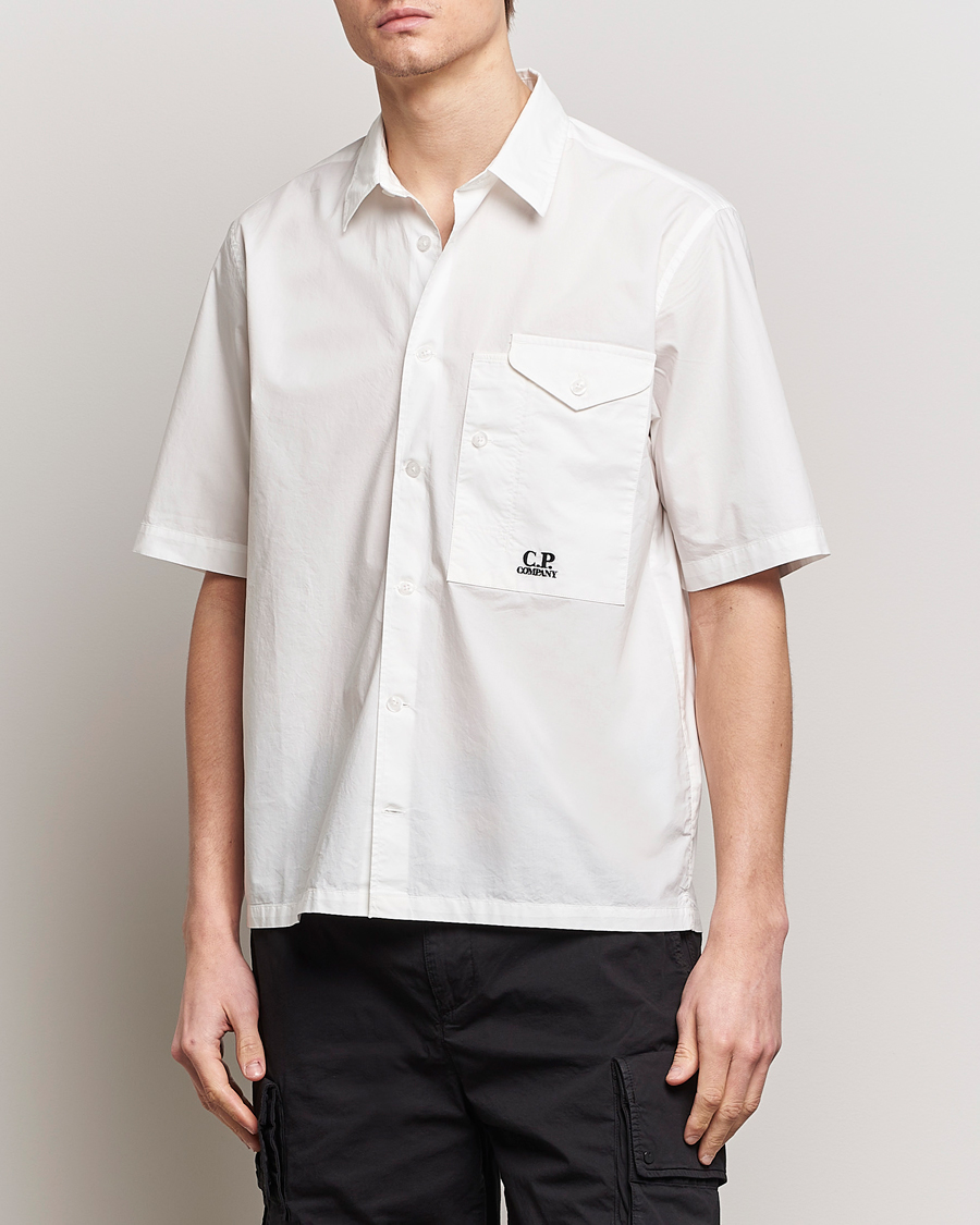 Herre | Kortærmede skjorter | C.P. Company | Short Sleeve Popline Shirt White