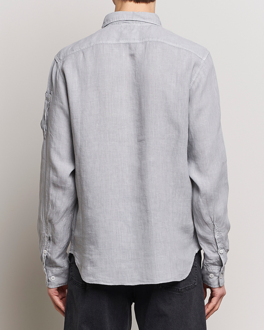 Herre | Skjorter | C.P. Company | Long Sleeve Linen Shirt Grey