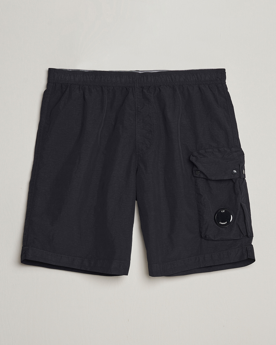 Herre |  | C.P. Company | Flatt Nylon Cargo Swimshorts Black