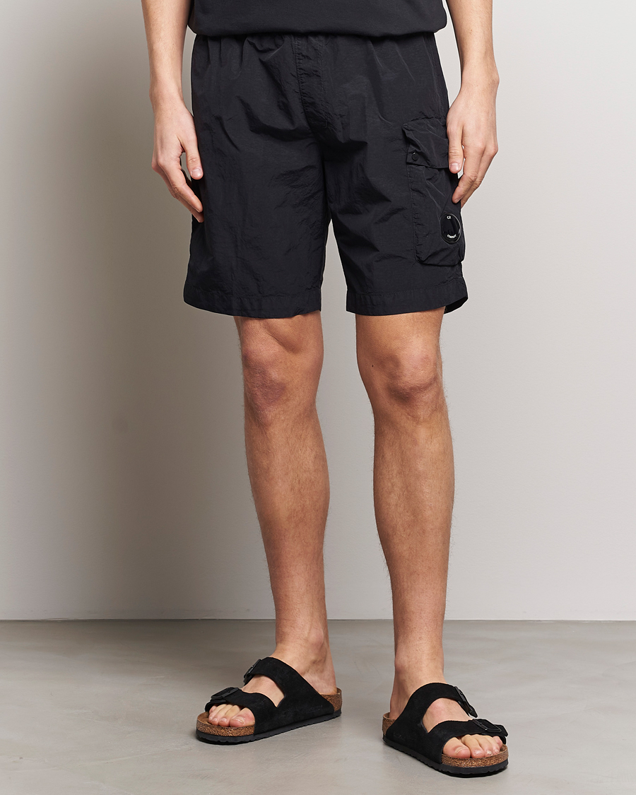 Herre | C.P. Company | C.P. Company | Flatt Nylon Cargo Swimshorts Black