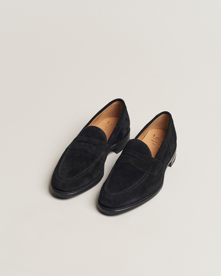 Herre | Håndlavede sko | Loake 1880 | Grant Shadow Sole Black Suede