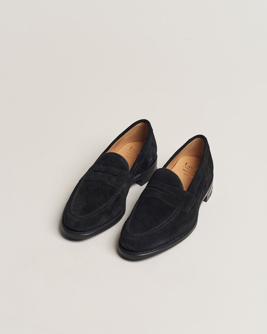 Herre | Loake 1880 Grant Shadow Sole Black Suede | Loake 1880 | Grant Shadow Sole Black Suede