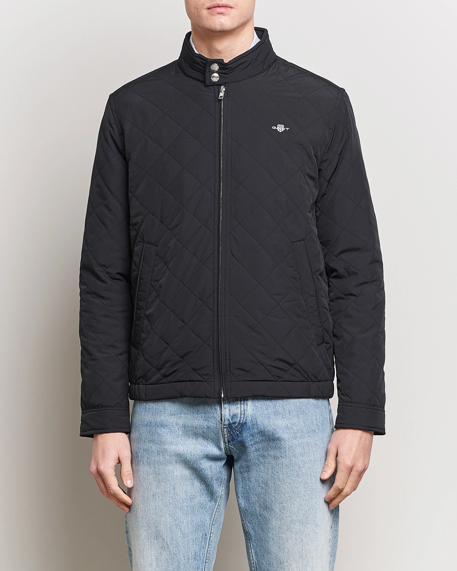 Herr | Jackor | GANT | The Quilted Windcheater Black