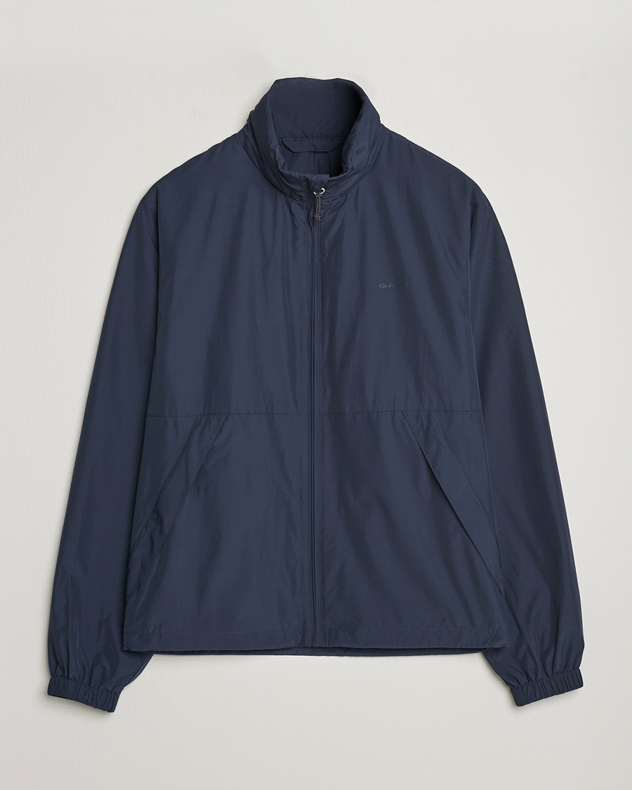 Herre | Jakker | GANT | Light Nylon Windcheater Evening Blue