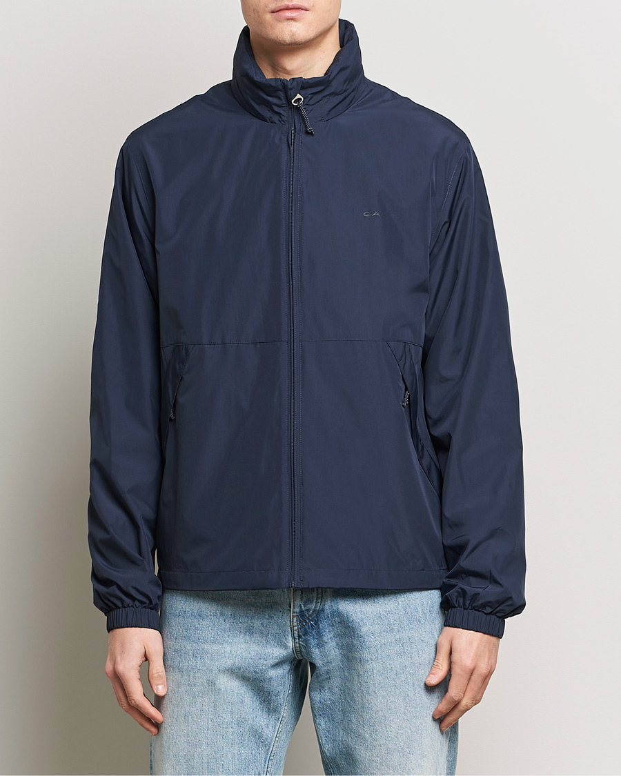 Herre | Jakker | GANT | Light Nylon Windcheater Evening Blue