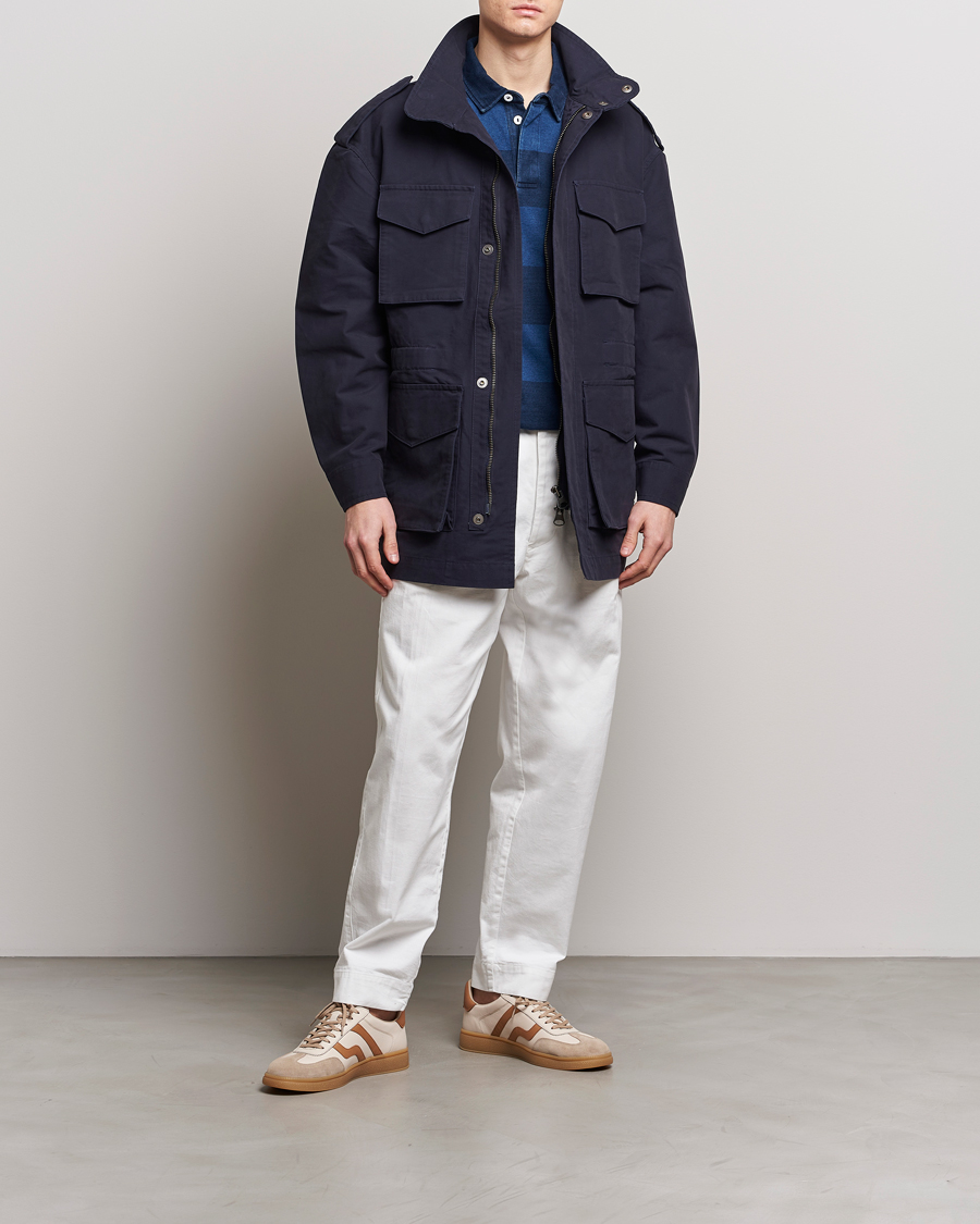 Herre |  | GANT | Cotton Field Jacket Evening Blue