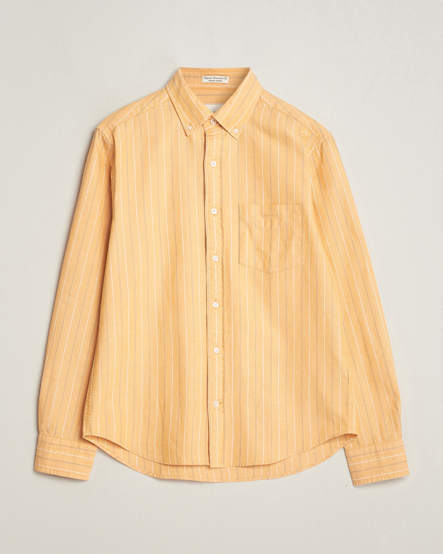 Herr |  | GANT | Regular Fit Archive Striped Oxford Shirt Medal Yellow