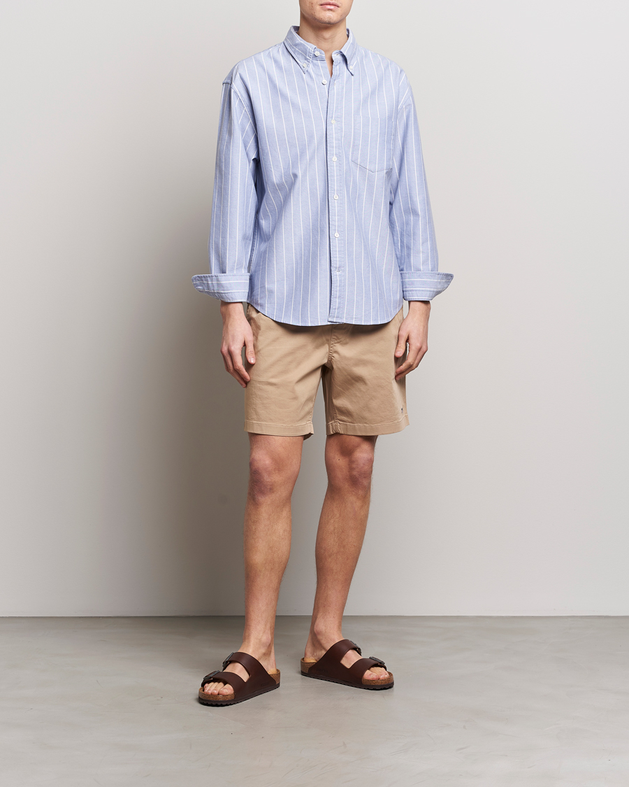 Herre | Skjorter | GANT | Relaxed Fit Heritage Striped Oxford Shirt Blue/White