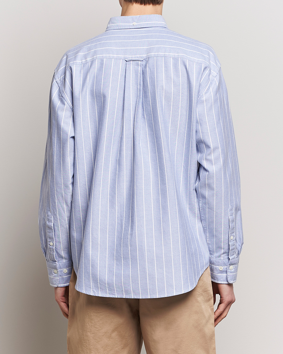 Herre | Skjorter | GANT | Relaxed Fit Heritage Striped Oxford Shirt Blue/White