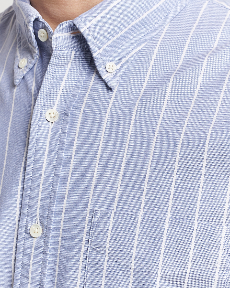 Herre | Skjorter | GANT | Relaxed Fit Heritage Striped Oxford Shirt Blue/White