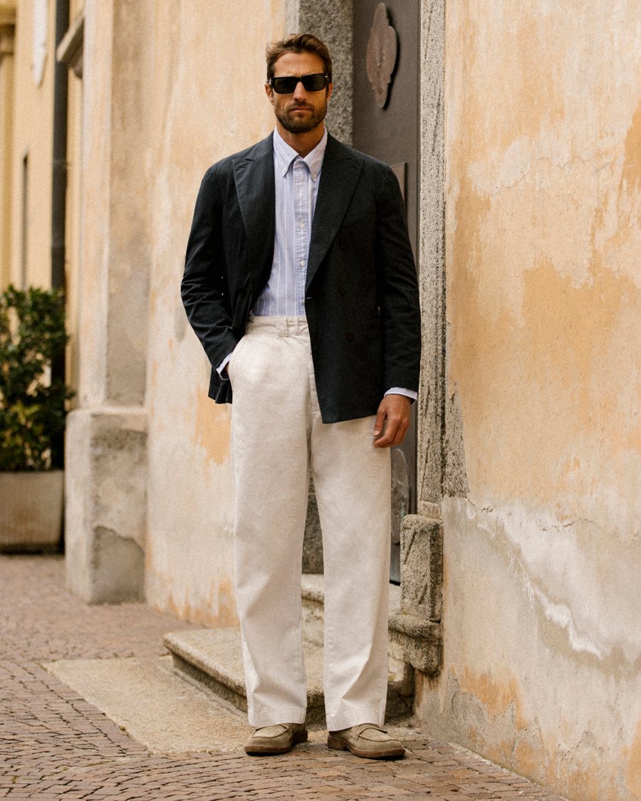 Herre | Skjorter | GANT | Relaxed Fit Heritage Striped Oxford Shirt Blue/White