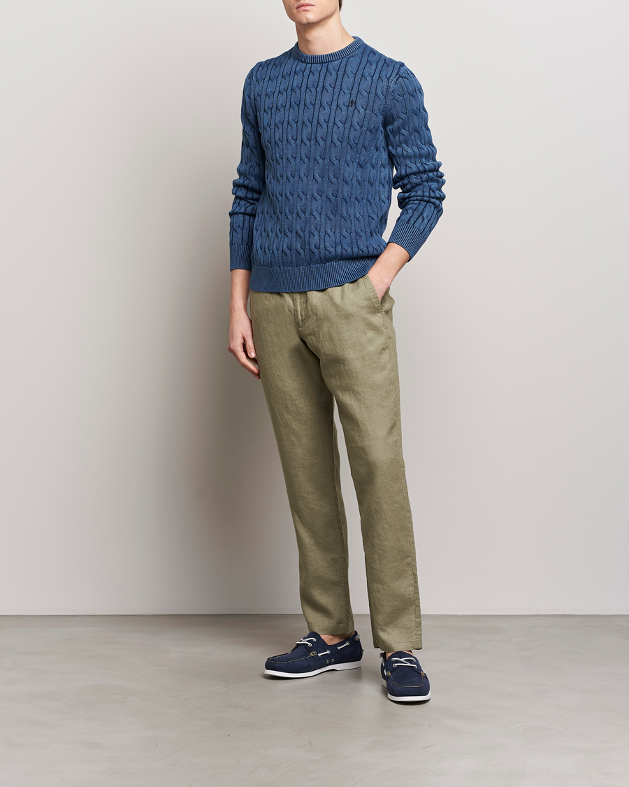 Herre | Bukser | GANT | Relaxed Linen Drawstring Pants Dried Clay