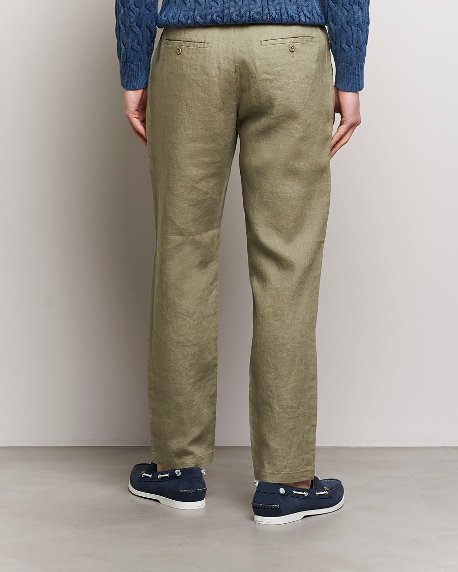 Herre | Bukser | GANT | Relaxed Linen Drawstring Pants Dried Clay