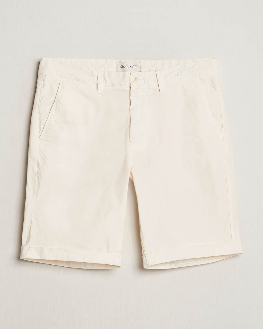 Herre | Shorts | GANT | Regular Sunbleached Shorts Cream