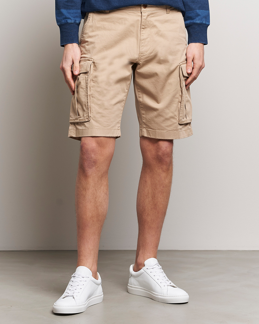 Herre | GANT | GANT | Relaxed Twill Cargo Shorts Dark Khaki