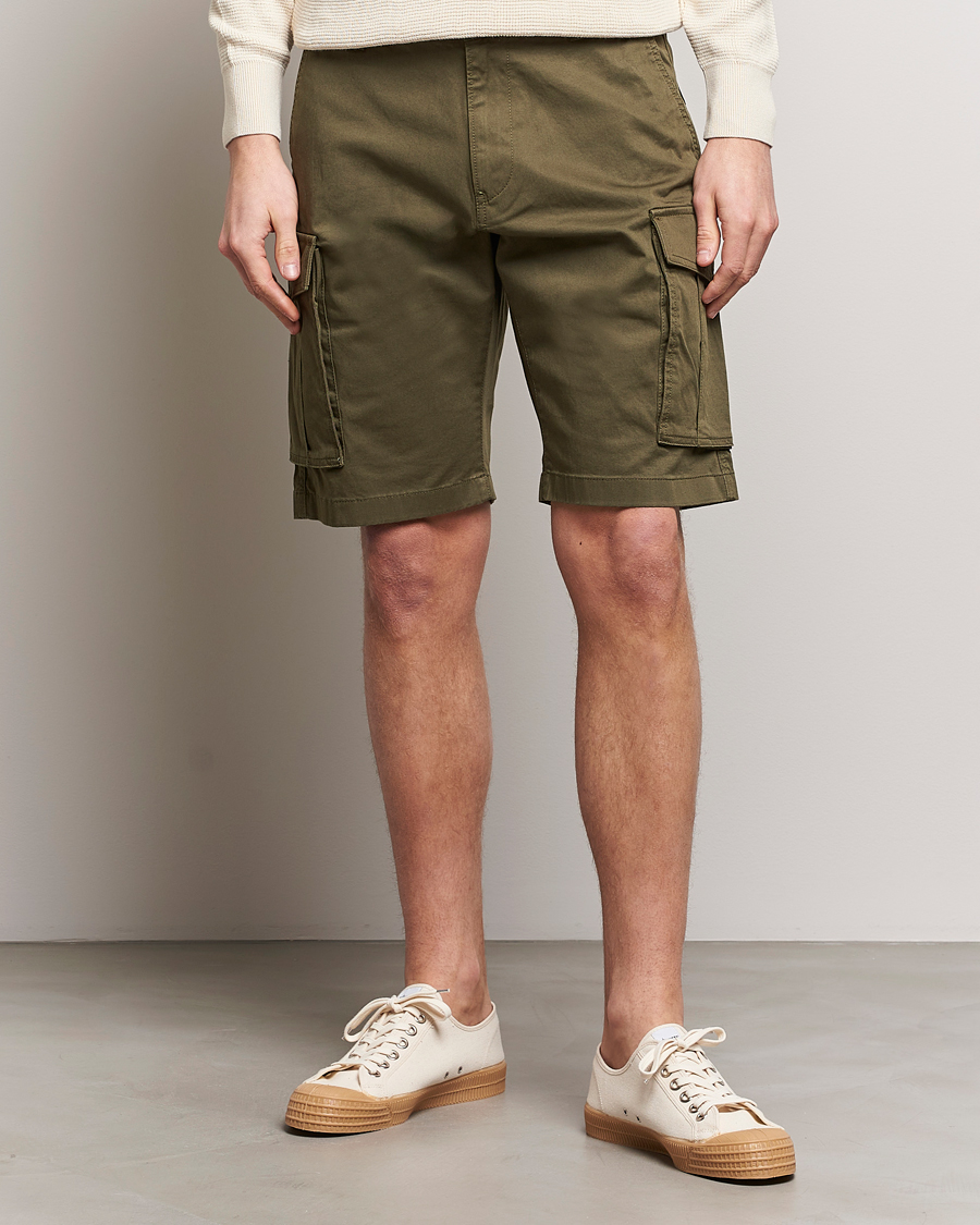 Herr | GANT | GANT | Relaxed Twill Cargo Shorts Juniper Green