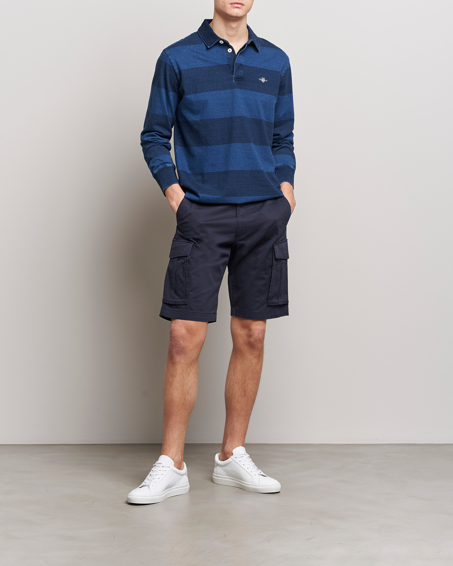 Herre | Shorts | GANT | Relaxed Twill Cargo Shorts Marine