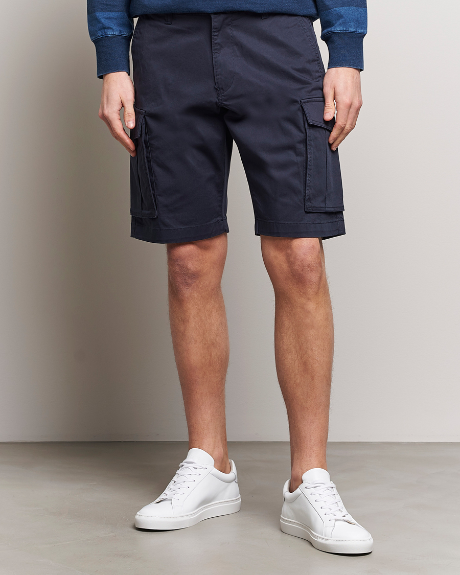 Herre | Shorts | GANT | Relaxed Twill Cargo Shorts Marine