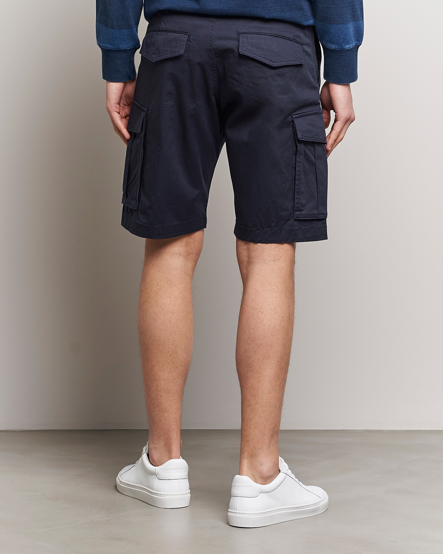 Herre | Shorts | GANT | Relaxed Twill Cargo Shorts Marine