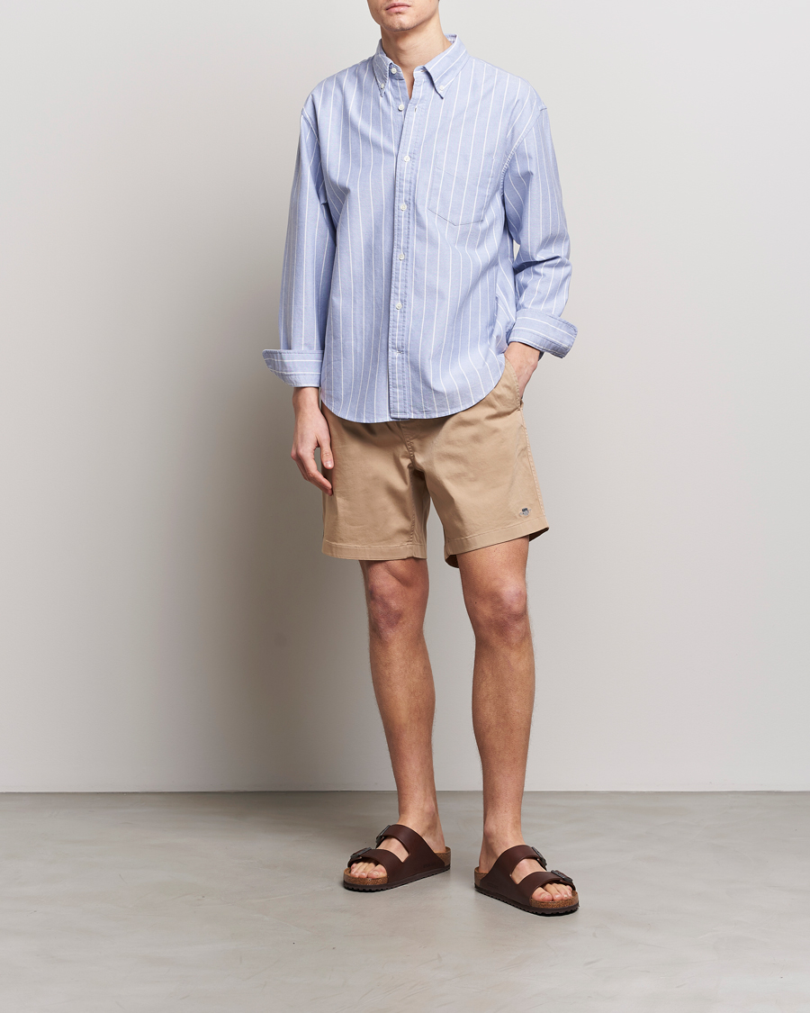 Herre | Shorts | GANT | Drawstring Logo Shorts Dark Khaki