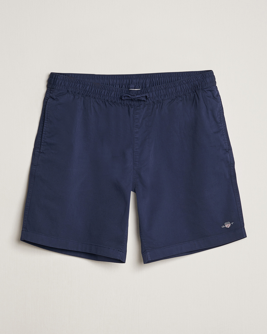 Herre | Shorts | GANT | Drawstring Logo Shorts Marine