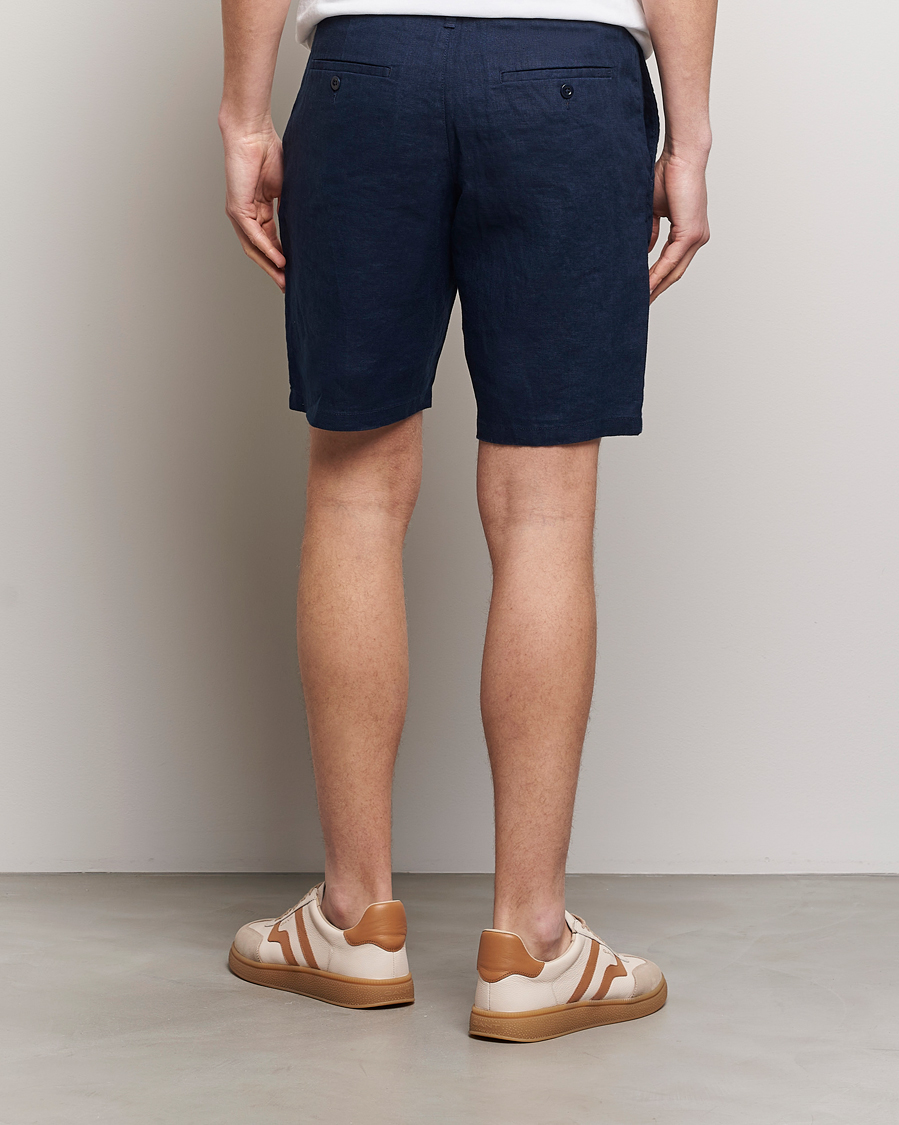 Herre | Shorts | GANT | Relaxed Linen Drawstring Shorts Marine