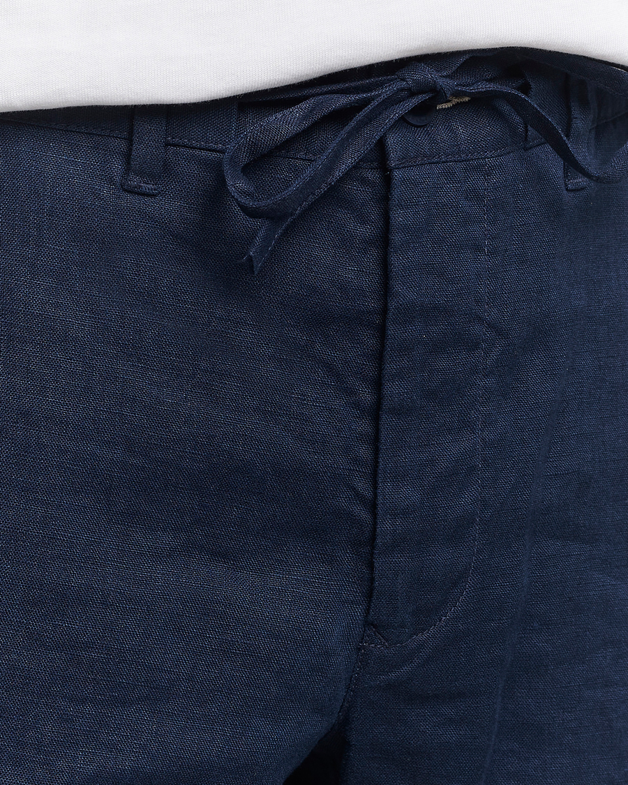 Herre | Shorts | GANT | Relaxed Linen Drawstring Shorts Marine