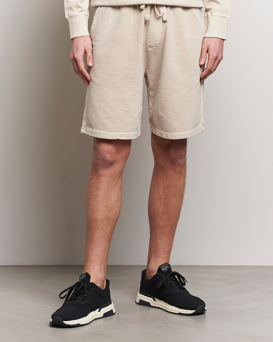 Herre | Shorts | GANT | Sunbleached Sweatshorts Silky Beige