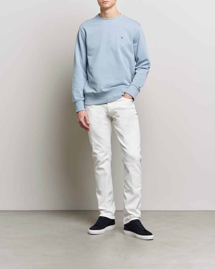 Herre |  | GANT | Original Crew Neck Sweatshirt Dove Blue