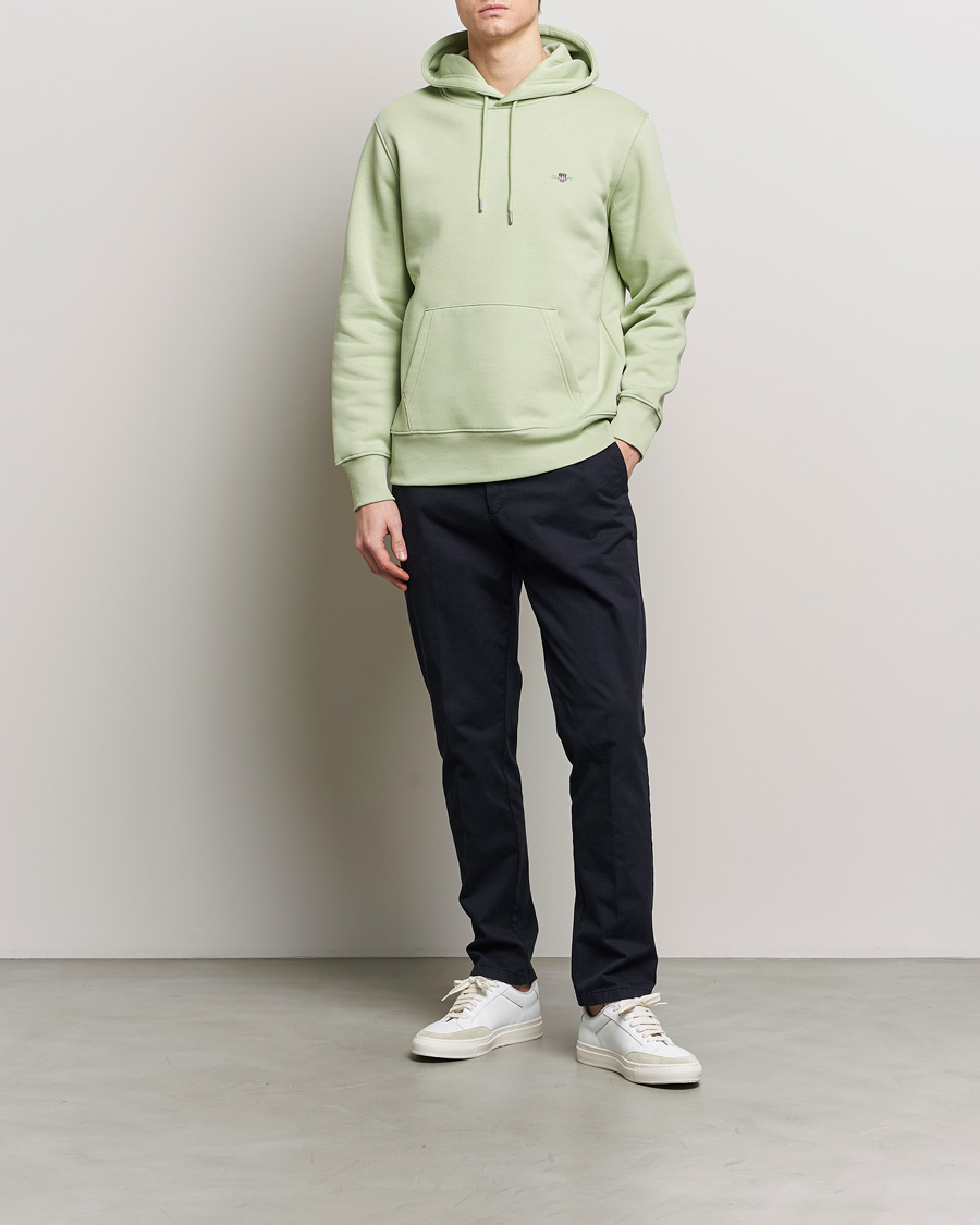 Herre | Trøjer | GANT | Original Shield Logo Hoodie Milky Matcha