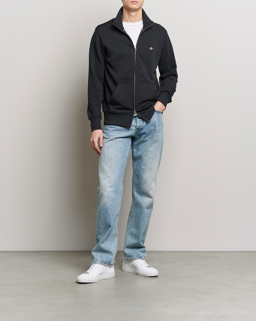 Herre | Trøjer | GANT | Original Full Zip Black