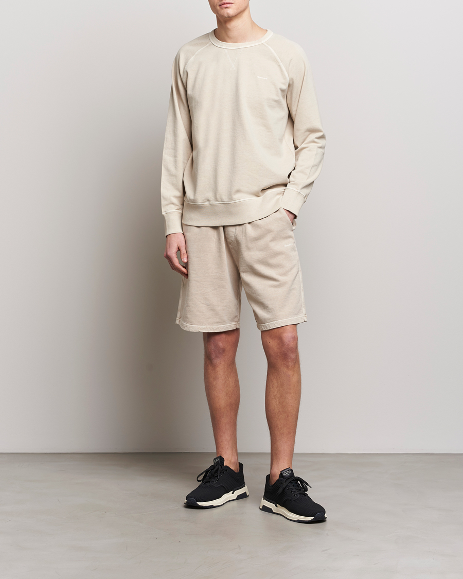 Herre | Trøjer | GANT | Sunbleached Crew Neck Sweatshirt Silky Beige