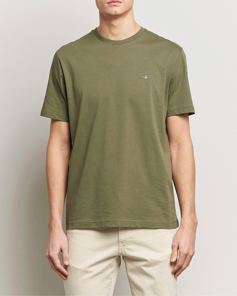 Herre | Kortærmede t-shirts | GANT | The Original T-Shirt Juniper Green