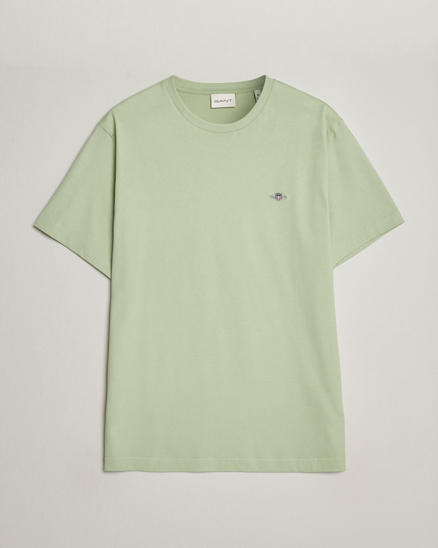 Herre | T-Shirts | GANT | The Original T-Shirt Milky Matcha